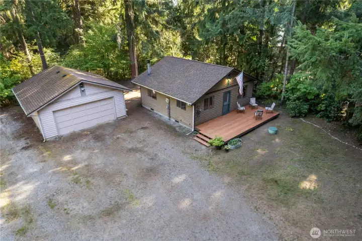 Detached 2-car garage for all of your storage needs.