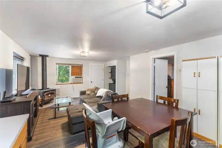 Open living space from the kitchen making this the heart of the home.