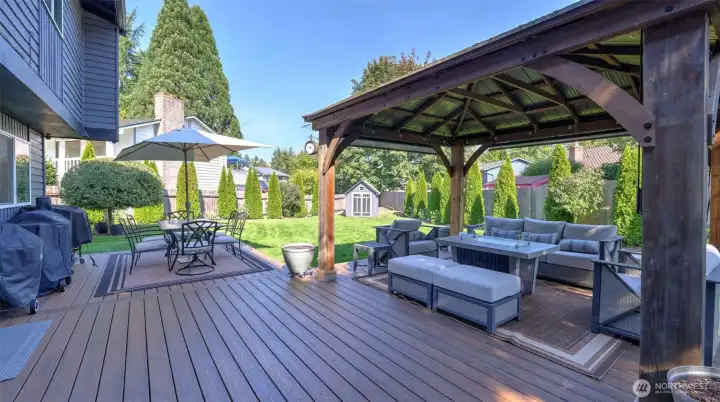 Enjoy seamless outdoor living with a deck designed for both relaxation and entertaining