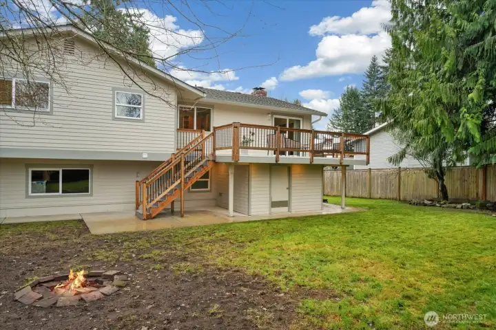 Beautiful yard space and deck, as well as, two storage sheds provide flexibility!