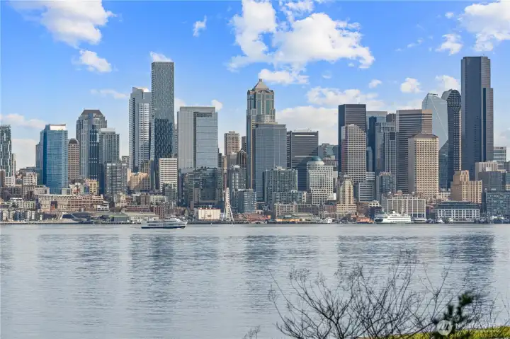 Take in sweeping, picture-perfect views of Elliott Bay and the vibrant Seattle skyline, where the water shimmers and the city lights create a stunning backdrop day or night. Whether you’re enjoying a quiet moment or hosting friends, this vantage point offers an unforgettable perspective of the city. It truly shines on the Fourth of July, transforming into an ideal front-row seat for the dazzling fireworks display reflecting over the bay—an experience you won’t want to miss.