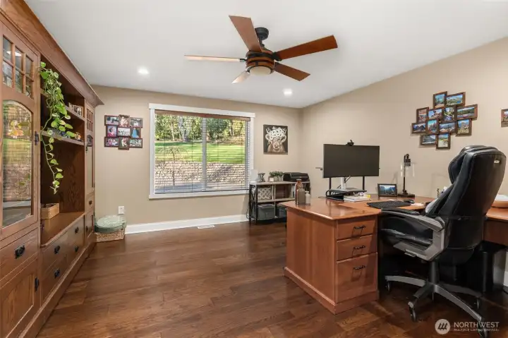 Over-sized Office/Den is a great flex space