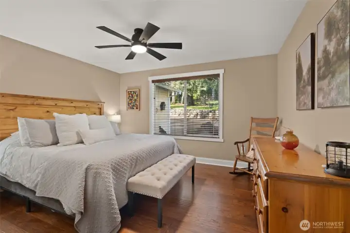 A spacious third bedroom offers an abundance of natural light.