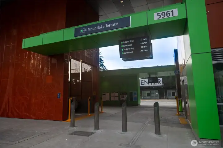 Close to the brand new Mountlake Terrace Light Rail Station