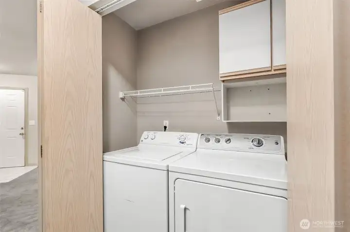 Laundry Room off Hallway inside Unit