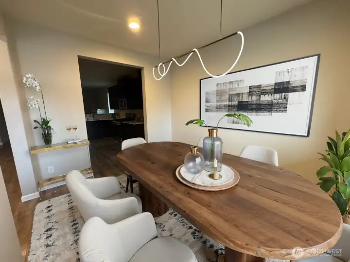 Virtually Staged Dining Room