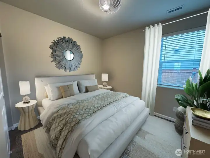 Bedroom 3 virtually staged.