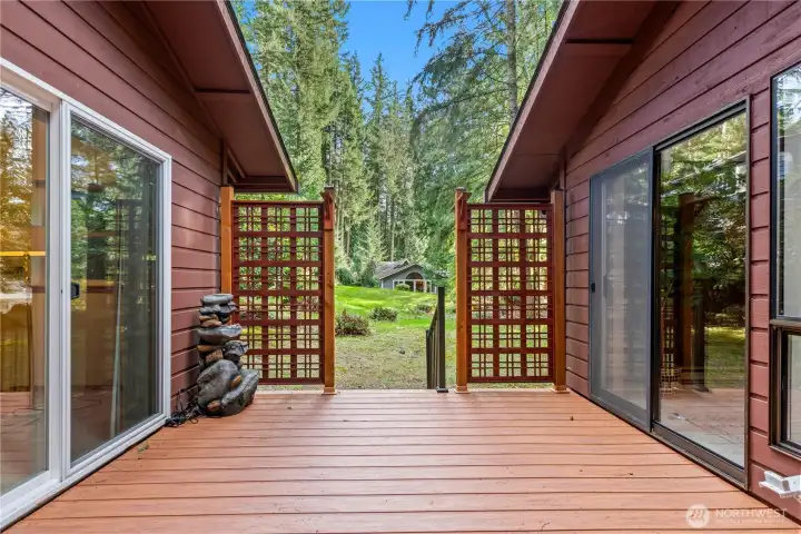 Seamless indoor-outdoor connection from main living areas.