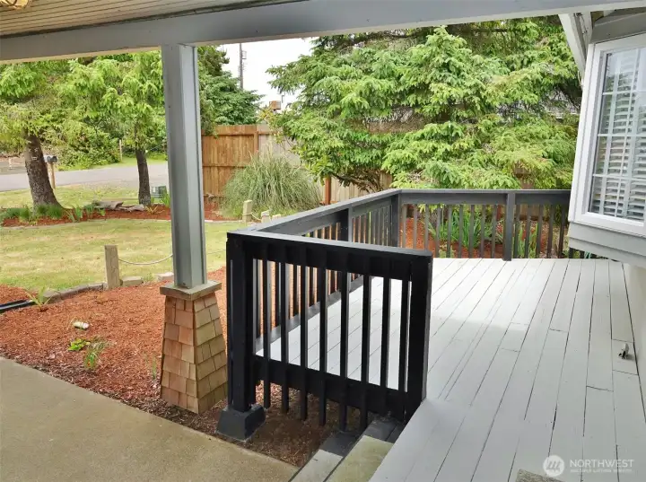 Enjoy sitting out on the Front Deck.