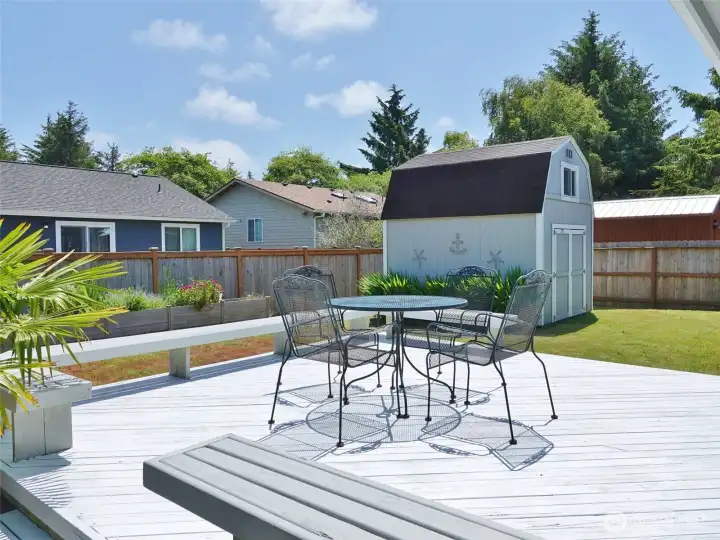 Enjoy the Sun on your Rear Deck.