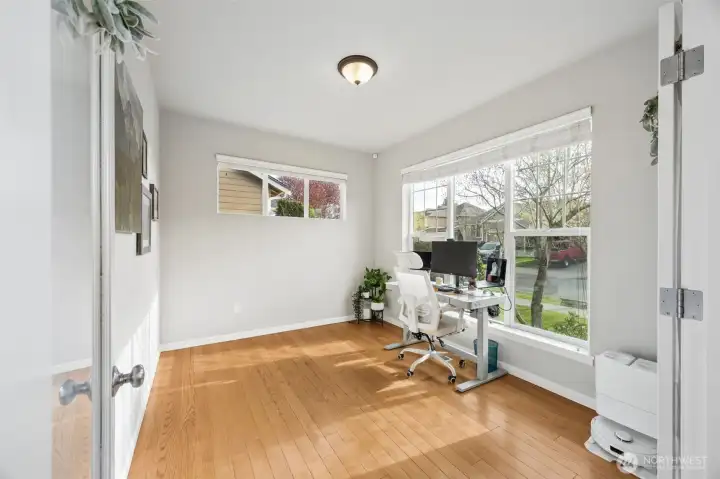 Large & spacious office space just off the entry of the home.