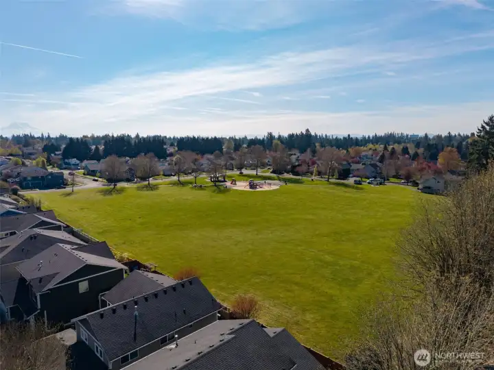 Lots of room for play in the community park.