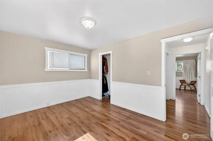 Bedroom #2 with walk in closet and room for all your funiture