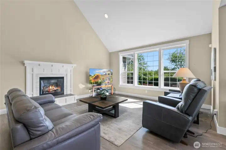 Gas Fireplace Operates with Wall Switch or Included Optional Remote