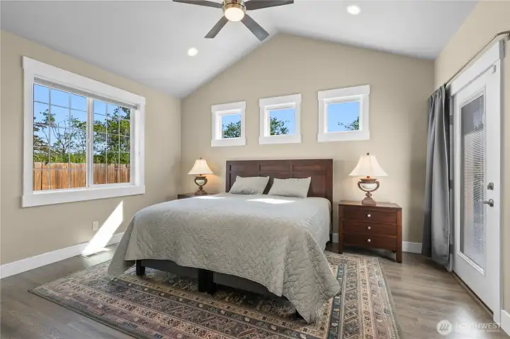 Large, Main Floor, Primary is Equipped with Remote Operated Motorizes Room Shades