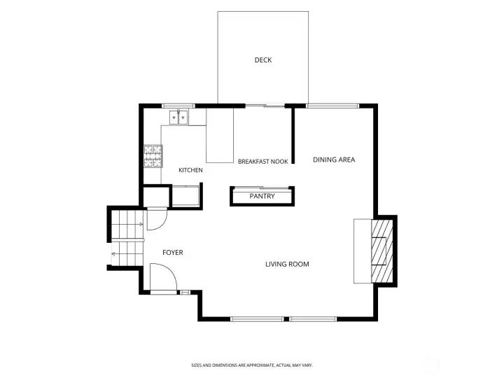 Main level floor plan.