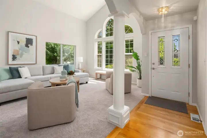 Large windows providing ample natural light throughout.