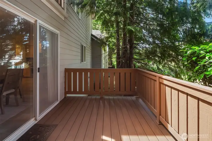 Back deck.