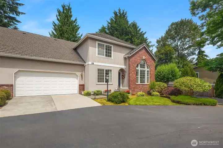 Corner-unit townhome.