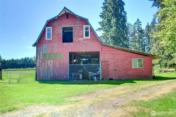 Front of the barn