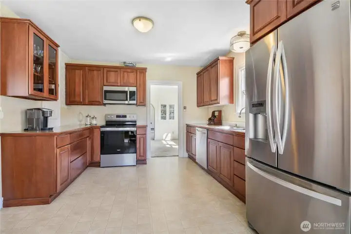 Updated Kitchen with stainless steel appliances