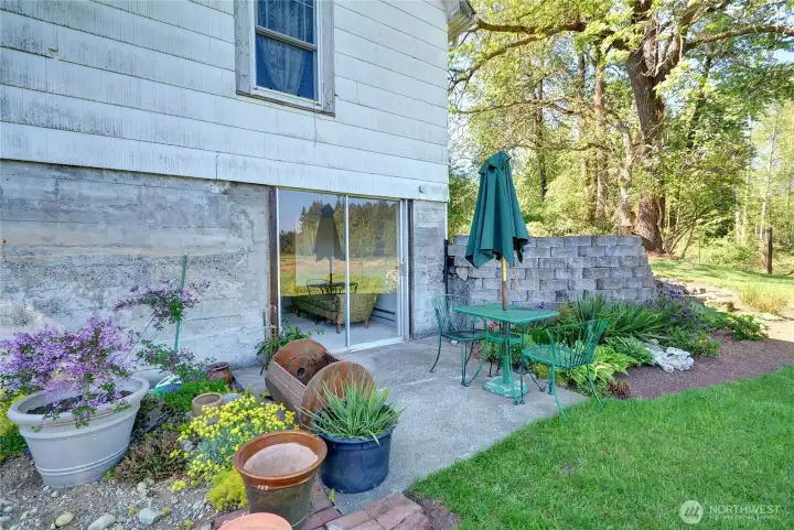 Lower level patio and garden