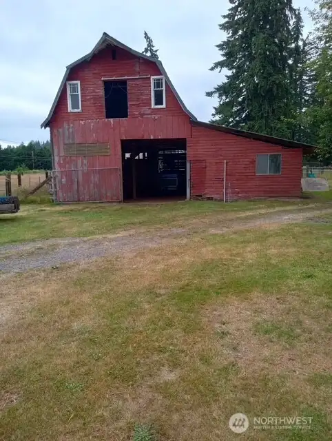 East side of the barn -