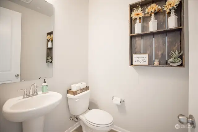 Powder Room on Main Floor