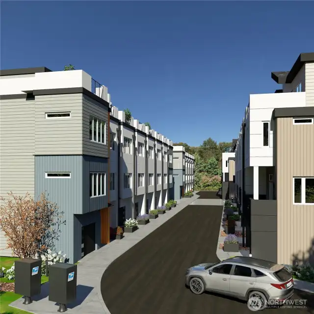 Rendering is an artists interpretation.  Specific details can vary.