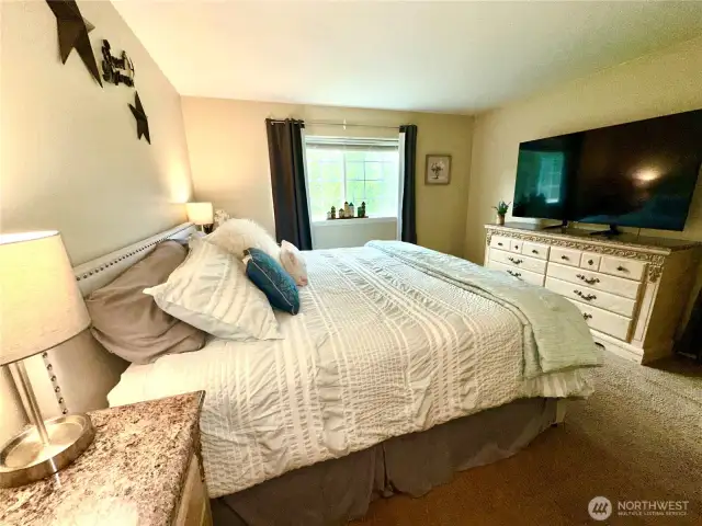 Primary Bedroom is spacious with large Closet, sumptuous 5-pc Bath w/ soaking Tub & separate Shower, dual vanity +adjoining Bonus Room/Workout/Den.