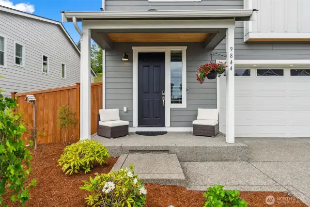 Covered front patio