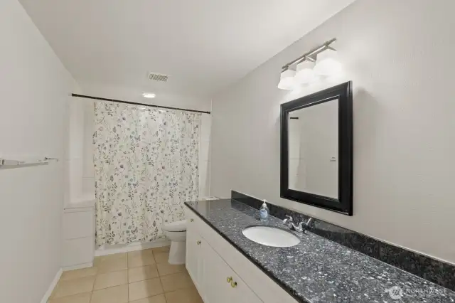 And the common bath downstairs has lots of room