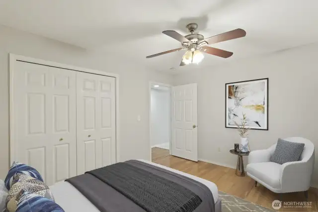 Virtually-Staged 2nd downstairs bedroom