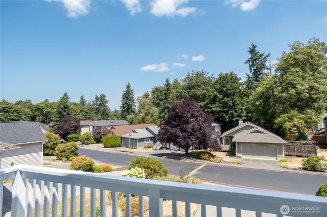 view from front deck