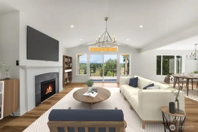 Great room (Virtually Staged)