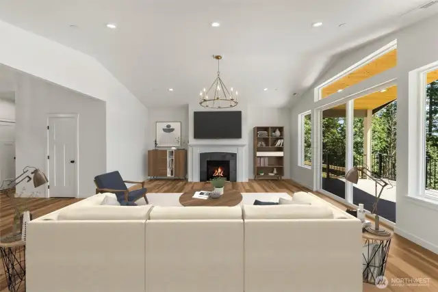 Great room (Virtually Staged)
