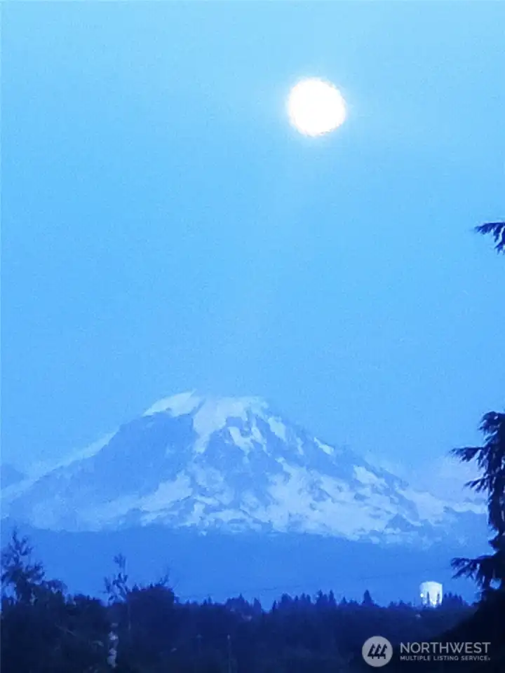 Mount Rainier View from Back Deck