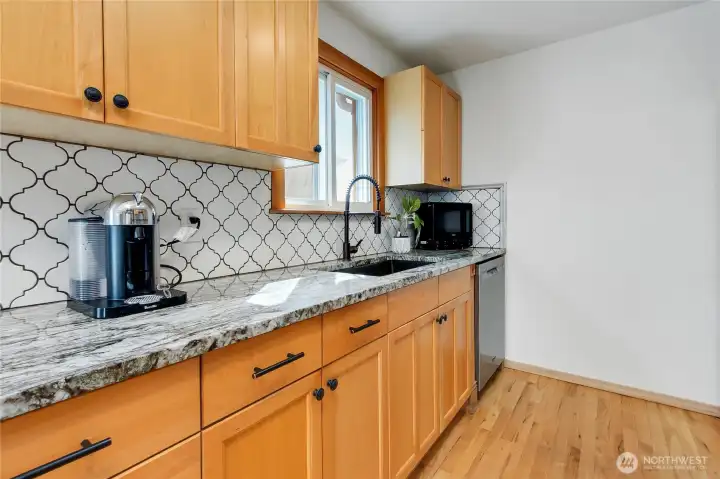 Kitchen with granite