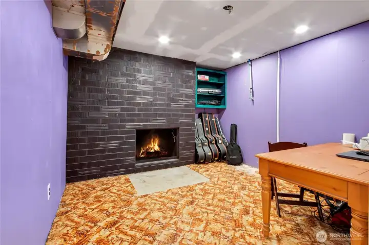 Family Room w/wood FP  Lower Level