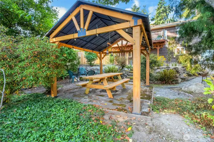 Gazebo in Back Yard