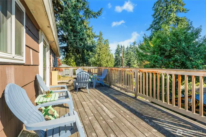 Deck w/Mt Rainier View