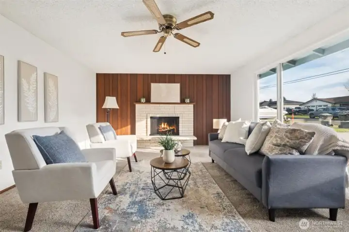 Now you can see the large picture window that lets in so much natural light.