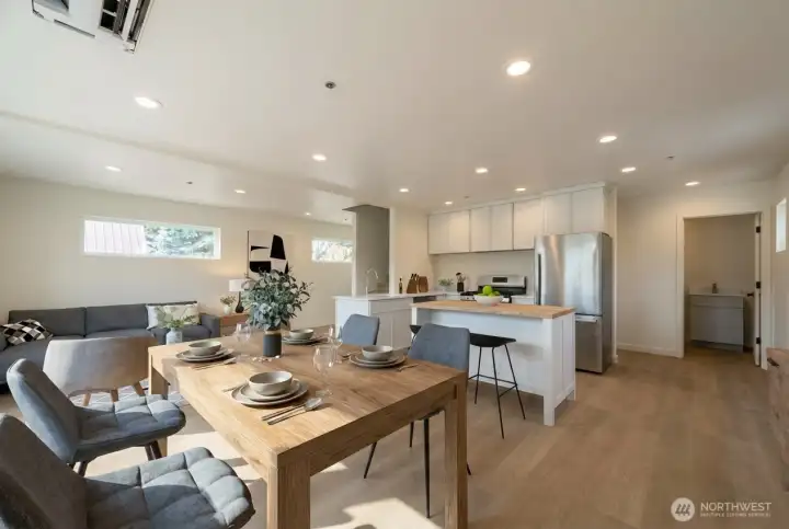 Virtually staged main level