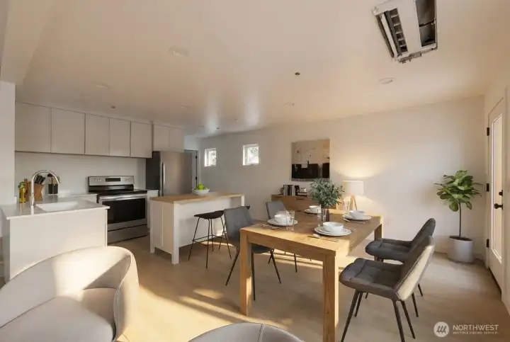 Virtually staged main level