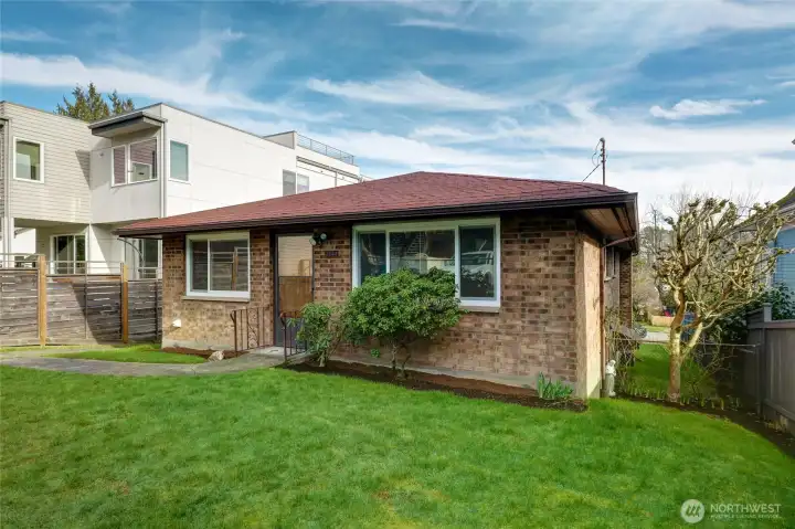 Rear View and Apt 3 Entrance, Vacant