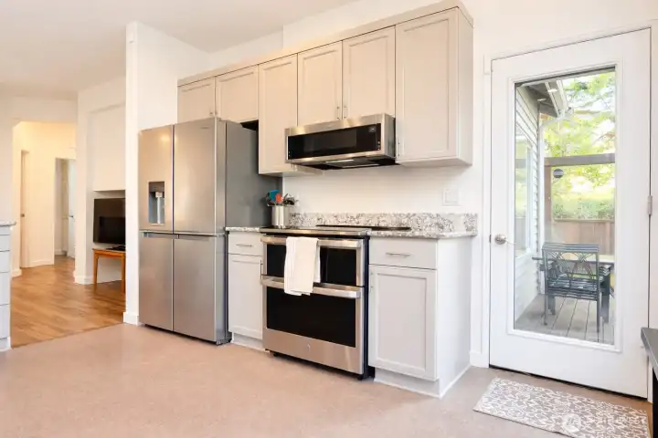New refrigerator and stove. All appliances stay.
