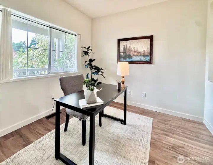 Main floor office or playroom.