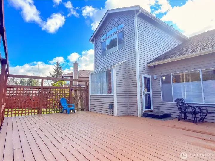 The house has Quality cedar siding.
