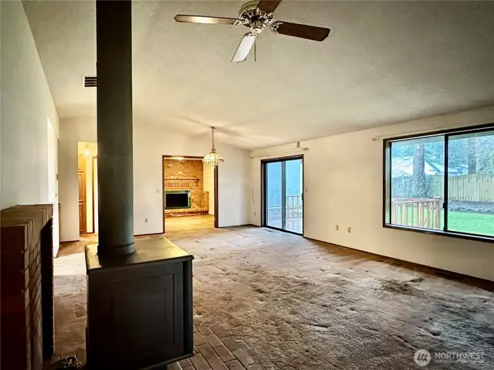 View of living room from front a
