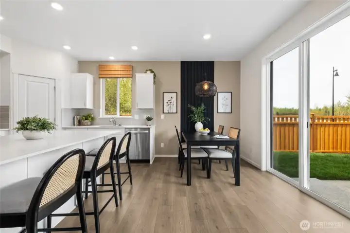 Back slider allows for tons of natural light. Photos are for representational purposes only, colors, elevation and features may vary.